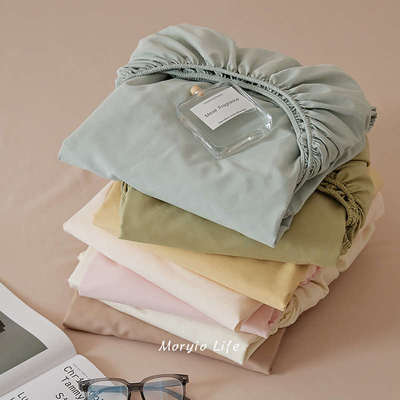 木悠高支100s全棉磨毛单人宿舍床单单件秋冬保暖加厚纯棉床笠床罩