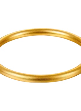 正品火烧金不掉色金店同款沙金古法传承亮面手镯里外一色