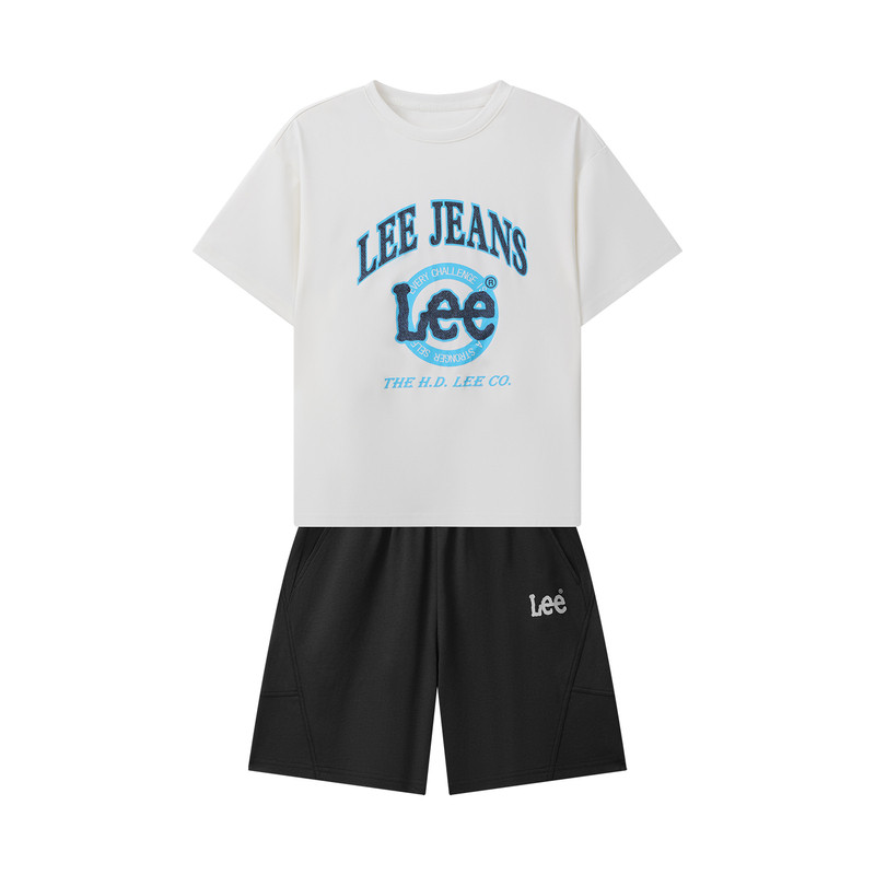Leekids夏季纯棉透气童装套装
