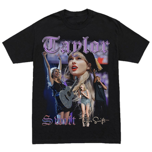 TaylorSwift霉霉泰勒斯威夫特时代之旅巡演穿搭原创宽松长短袖T恤