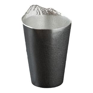 日本进口富士山锡酒杯手工日式家用啤酒杯送礼礼盒装轻奢复古杯子