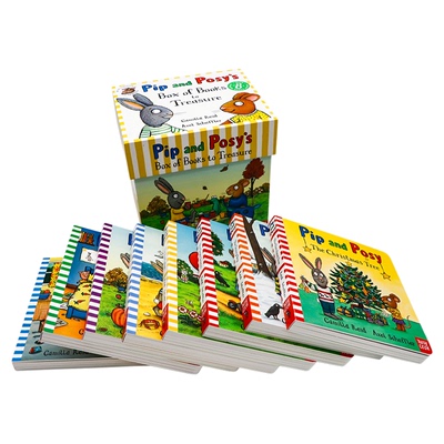 Pip and Posy 波西和皮普英文原版绘本礼盒装纸板书8册 box of book to treasure 儿童早教亲子共读启蒙英语图画书 Axel Scheffler