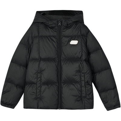 斯凯奇儿童轻薄羽绒连帽外套