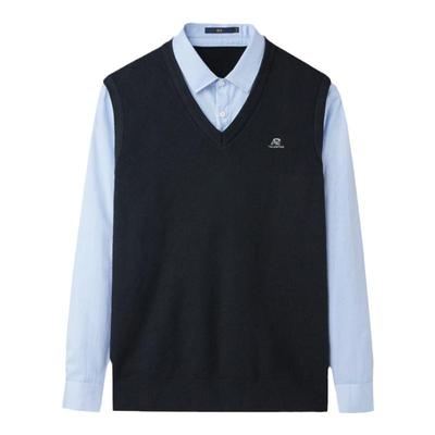 海澜之家舒适亲肤针织衫假两件男