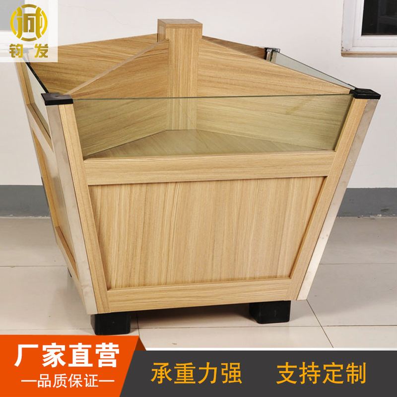 新款木质粮仓超市米面杂粮散货分储仓 厂家定制店铺米斗散装食品