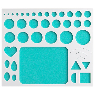 赛卓衍纸手工专用工具第三代多功能模板衍纸尺衍纸条透明圆卷尺衍纸模板模型衍纸条手工diy初学者新手辅助