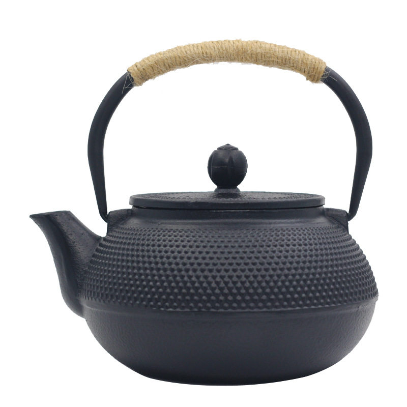 日本铁壶煮茶壶电磁炉烧水壶南部铁壶防烫茶具套装家用简约煮茶器