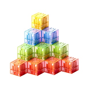 正方体教具一二四五年级磁性正方体积木方块六面观察物体空间立体