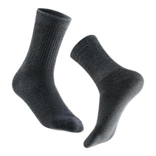 【羊毛袜】有棵树袜子男冬季加绒加厚毛巾底抗菌黑色中筒袜保暖