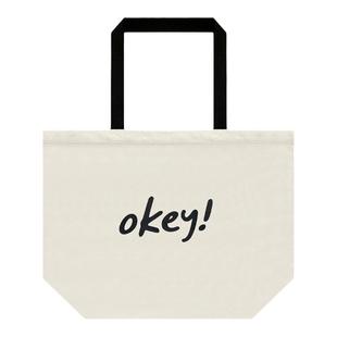 Talktokey(TTO) 多色厚款okey基础 通勤百搭松弛单肩帆布包袋男女