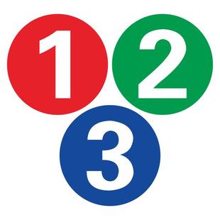 防水pvc数字贴纸编号桌号圆形不干胶字母贴设备餐桌编号牌序号储物柜号码比赛数字编号不粘胶号码牌帖纸定制