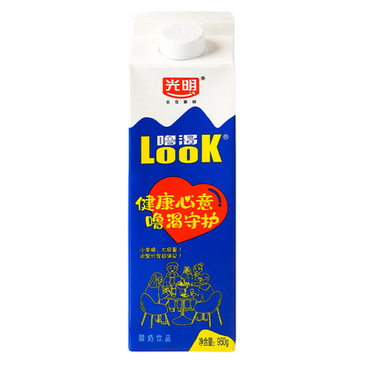 新日期光明LOOK原味950ml酸奶