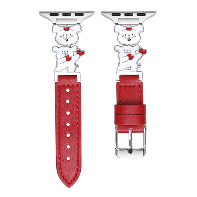 适用vivogt2手表带线条小狗间皮