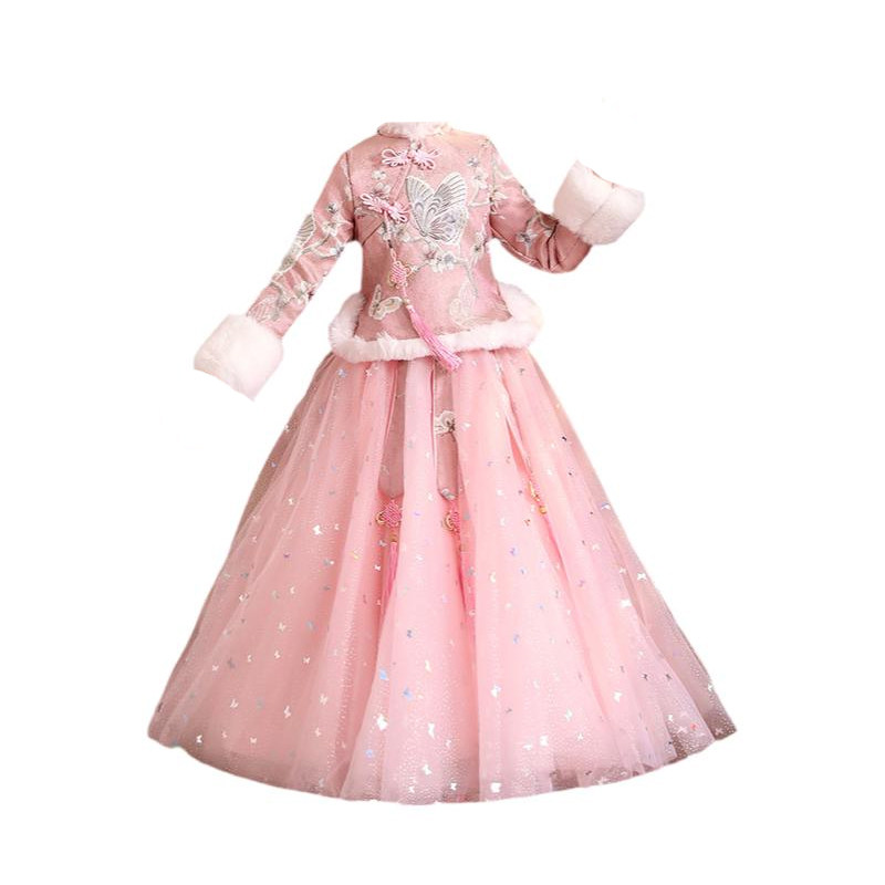 女童礼服裙儿童汉服宝宝过年服