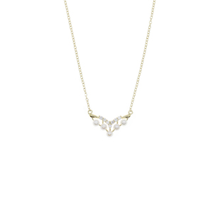 圣诞的槲寄生日系轻奢 ins珍珠925纯银镀金锁骨项链 节日礼物