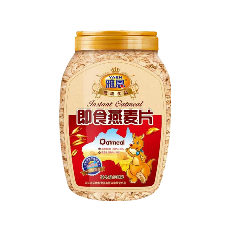 雅恩快熟原味高纤即食燕麦片