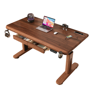 Z师傅实木腿电动升降桌电竞桌电脑桌家用卧室学习桌站立式工作台