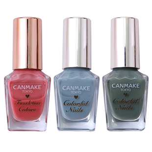 日本CANMAKE砍妹独角兽马卡龙指甲油复古色晶亮美甲速干N39N17N40