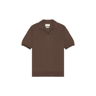 [冬季新品]Far Afield BELSER POLO 衫 棕色REVOLVE小众新款