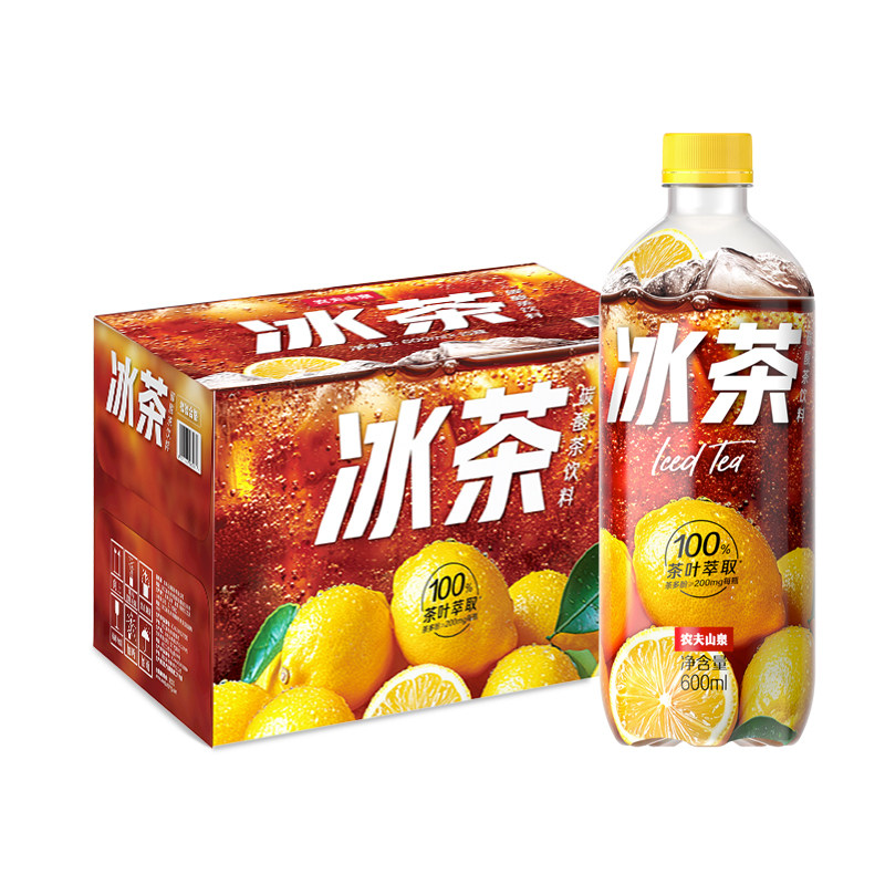 农夫山泉冰茶柠檬红茶碳酸饮料