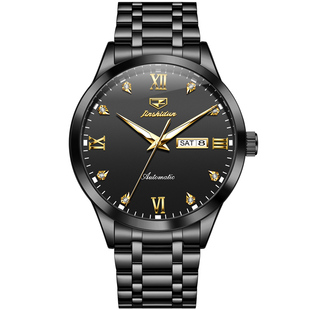 瑞士正品牌名黑武士男士手表男机械表全自动男款防水商务腕表十大