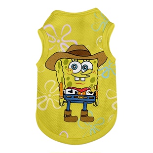 海绵宝宝联名玩具总动员宠物背心比熊大中小型防掉毛狗狗猫咪衣服