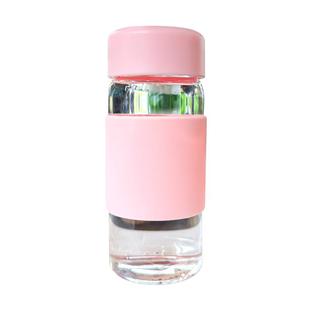 迷你玻璃杯女士口袋杯办公室简约高硼硅小号便携夏季水瓶随身杯子