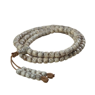 天然星月菩提108佛珠老型念珠文玩手链大留白高密盘玩手串收藏级