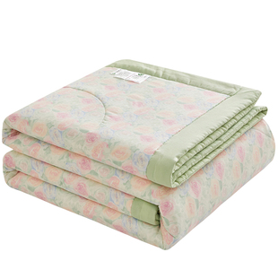 A类双层纱棉花夏凉被新疆棉空调被夏季里外全棉夏被可机洗薄被子