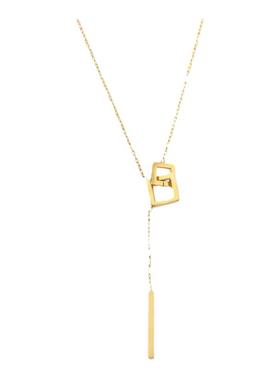 One钛钢钛钢O字女毛衣链