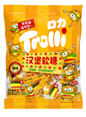 德国口力汉堡橡皮糖零食0脂软糖