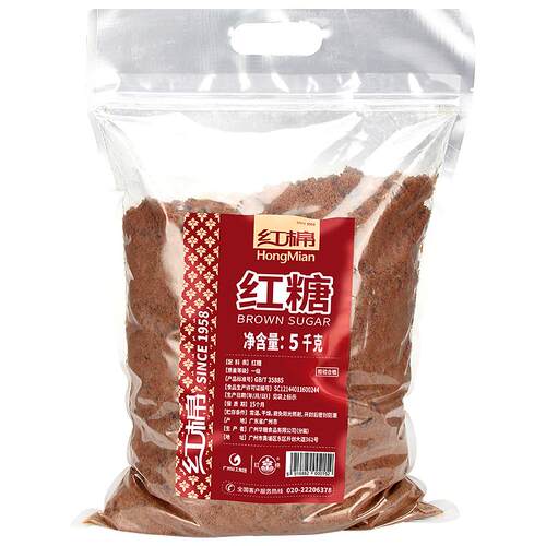 红棉红糖10斤大包装纯正甘蔗老红糖粉官方旗舰店正品商用红糖批发