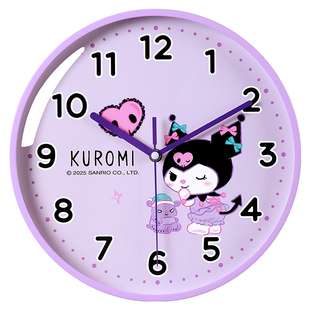 2026挂钟客厅儿童房挂墙时钟可爱卧室静音钟表高级感女孩新款家用