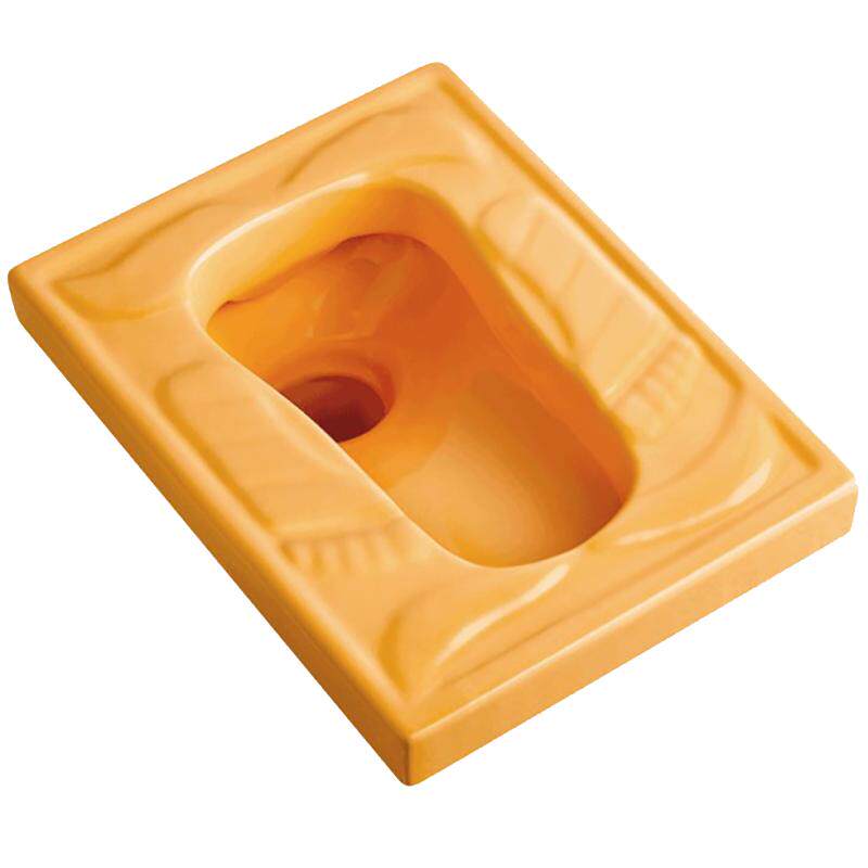 幼儿园陶瓷蹲便器卫生间大便器儿童蹲坑卫生间彩色水箱蹲厕套装