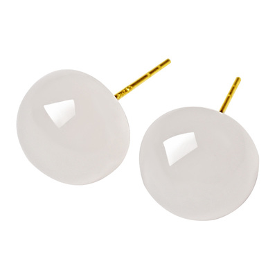 宫里上新玉清露天然和田玉耳钉