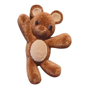 可爱小熊刘海边夹2025新款前额侧边发夹碎发鸭嘴夹头发小夹子头饰