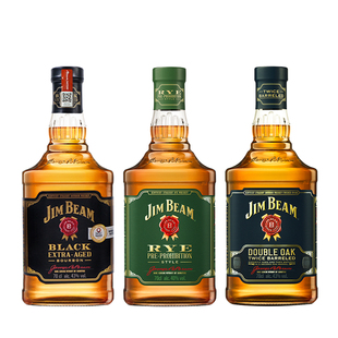 三得利SUNTORY金宾 黑牌/黑麦/双桶 波本威士忌JIM BEAM 美国占边