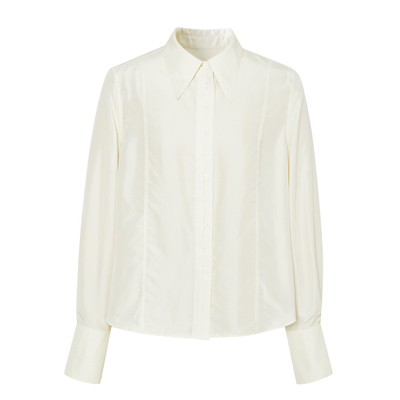 indicia标记设计感桑蚕丝衬衫