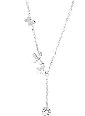 999银项链锁骨链蝴蝶女2022新款