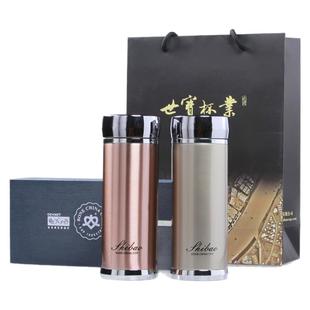 世宝保温杯骨瓷内胆真空陶瓷直身男女办公泡茶养生水杯不锈钢外壳