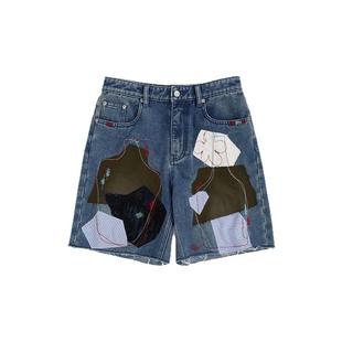 SHORT SENTENCE 设计师品牌 25春夏 拼布牛仔短裤 SOLSOL买手店