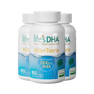 帝斯曼dha藻油叶黄素护眼儿童60粒*3