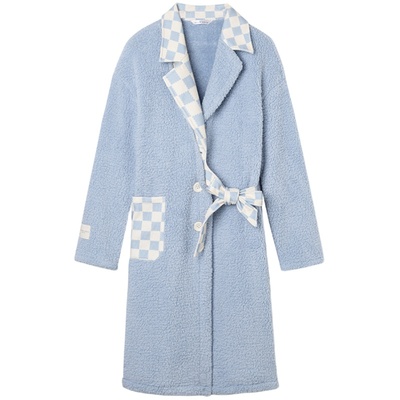 roomance珊瑚绒睡袍女冬季