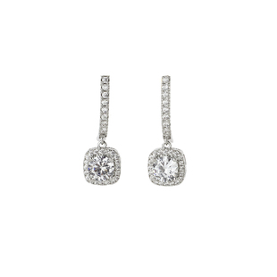 「碎碎冰」简约高颜值耳环蚊香盘耳夹女耳钉纯银耳饰气质锆石耳坠