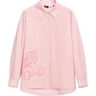 播迪士尼唐老鸭联名系列商场同款宽松百搭基础刺绣衬衫BDR1CD0225