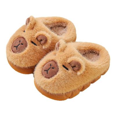 卡皮巴拉儿童棉拖鞋男童秋冬