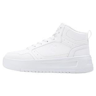 乔丹高帮加绒棉鞋女鞋2025秋冬季新款加厚保暖休闲板鞋皮面运动鞋