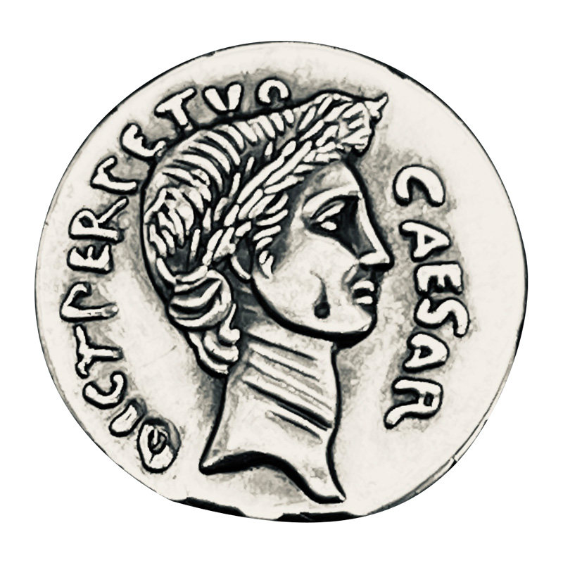 罗马人的故事银币925纯银恺撒大帝维纳斯戒指镶嵌用古币原创设计