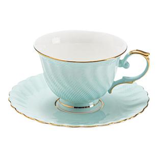 轻奢简约陶瓷咖啡杯碟套装欧式骨瓷花茶杯红茶下午茶杯具礼盒礼物