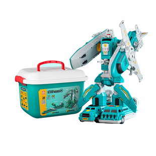 磁力拼接玩具儿童积木拼装益智变形汽车工程车金刚机器人男孩礼物